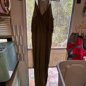 Honey and Lace Deep Olive Jumpsuit